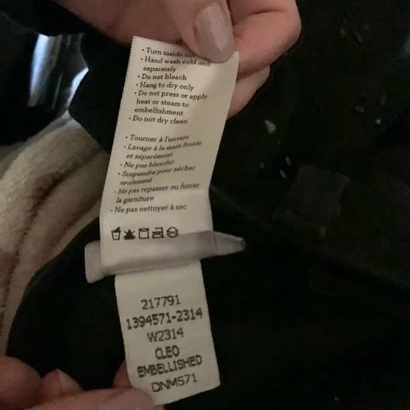 PAIGE Verdugo Cleo Jewel Embellished Black Skinny Jeans Size 29 - Picture 11 of 12